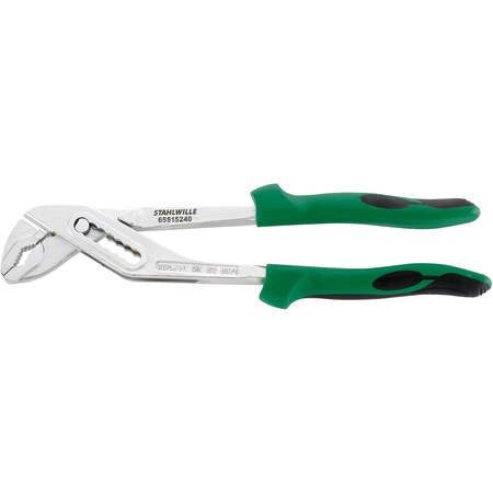 STAHLWILLE TOOLS Waterpump plier L.245mm max.jaw opening 34mm head chrome plated handlesw/softer layers 65515240